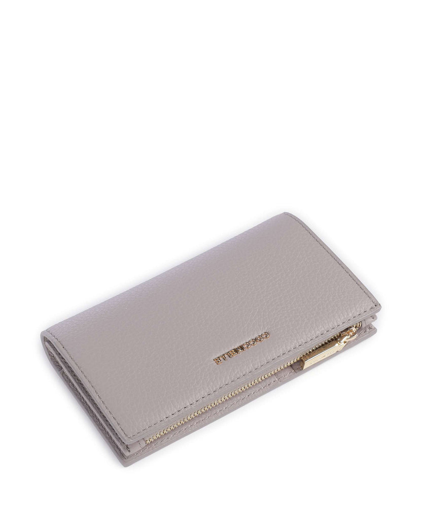 Coccinelle Metallic Soft RFID Wallet oyster