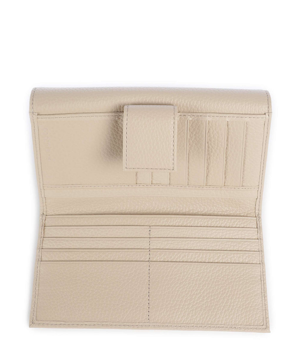 Coccinelle Metallic Soft Wallet sandshell