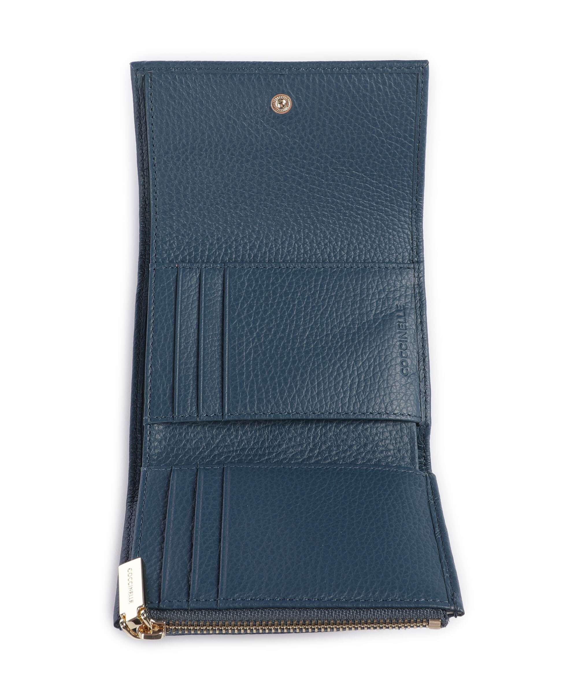 Coccinelle Metallic Soft RFID Wallet deep blue