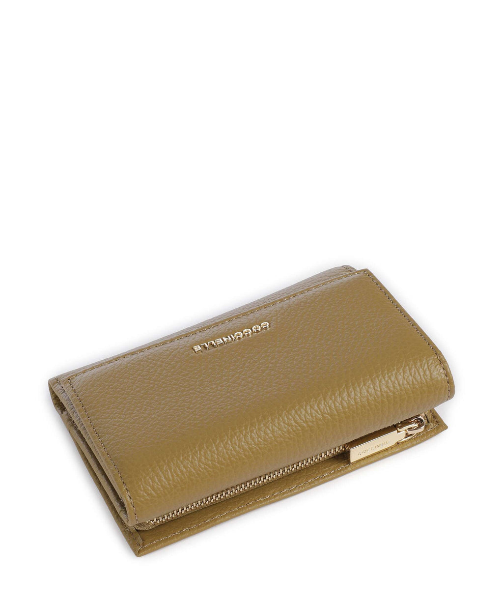 Coccinelle Metallic Soft RFID Wallet seagrass