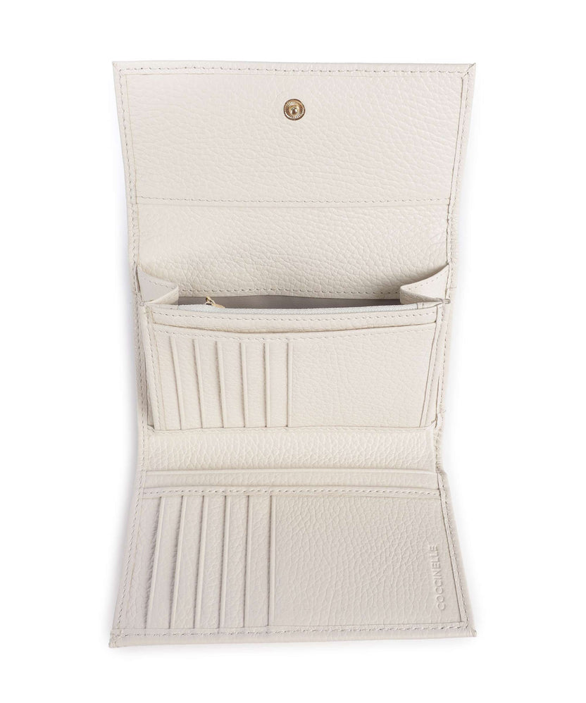 Coccinelle Metallic Soft RFID Wallet pearl