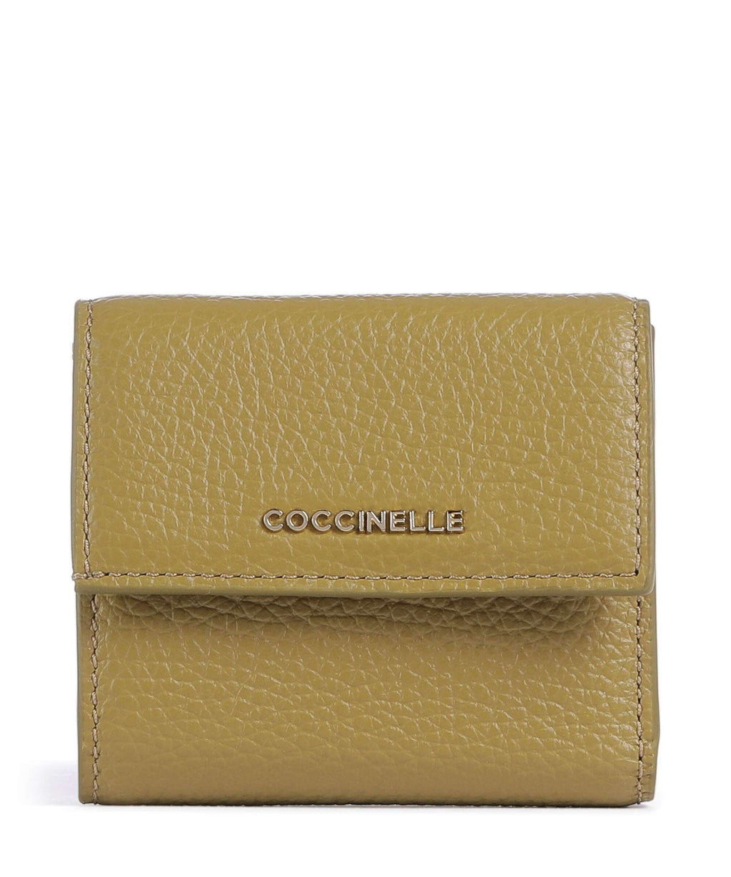 Coccinelle Metallic Soft Wallet seagrass