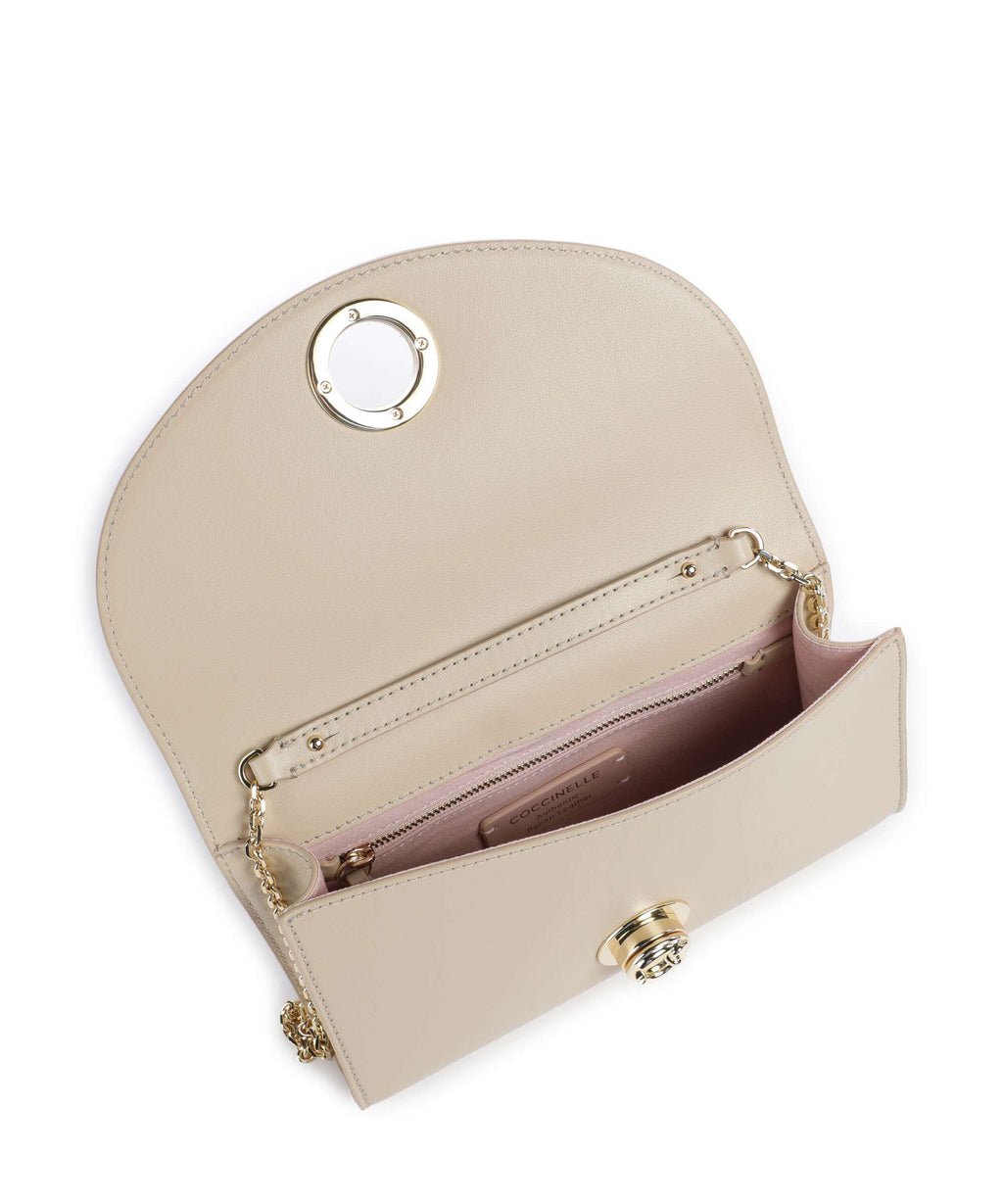 Coccinelle Nikla Smooth Crossbody bag sandshell