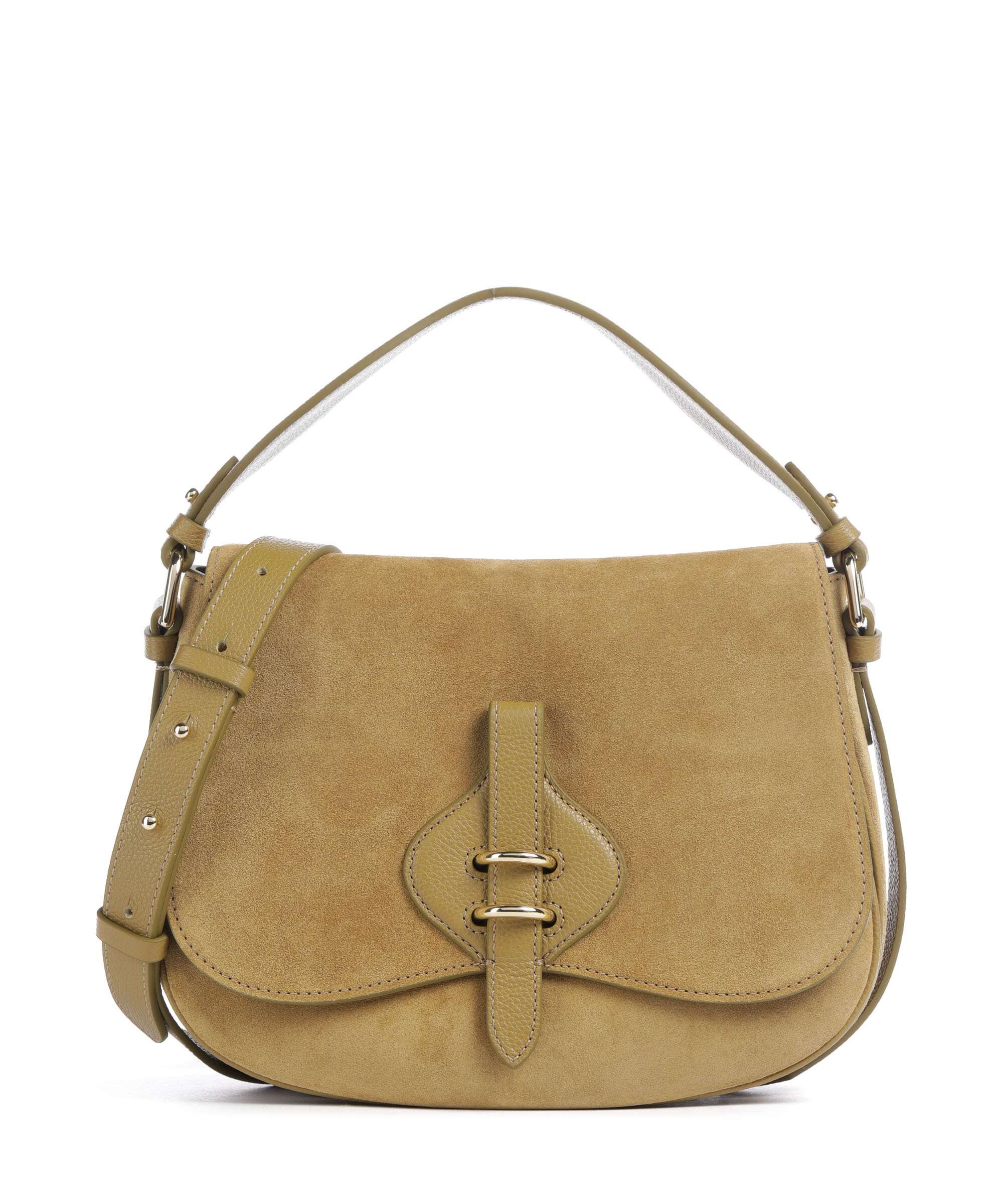 Coccinelle Mavery Suede Handbag seagrass