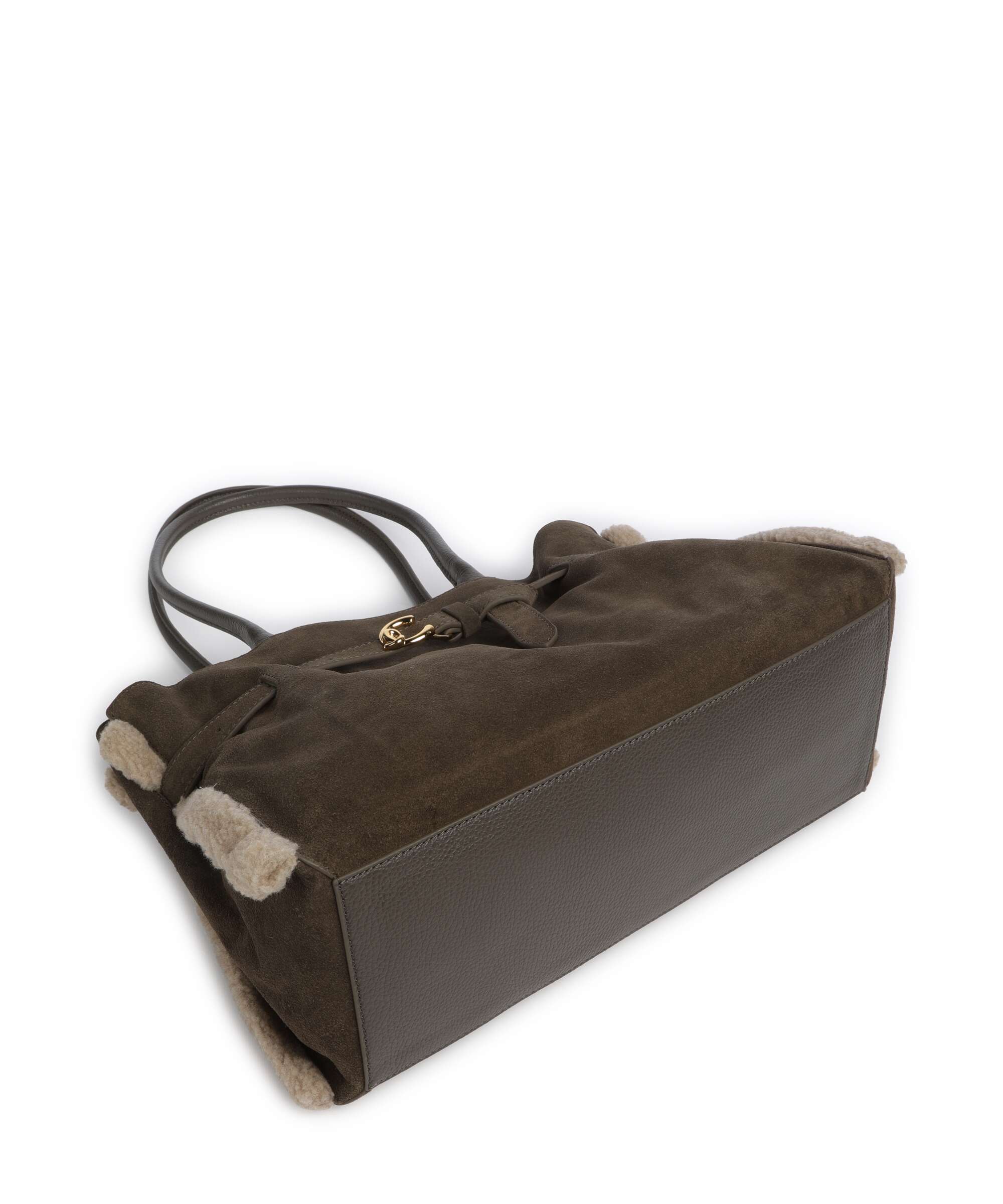 Coccinelle Sabine Soft Suede Tote bag fango