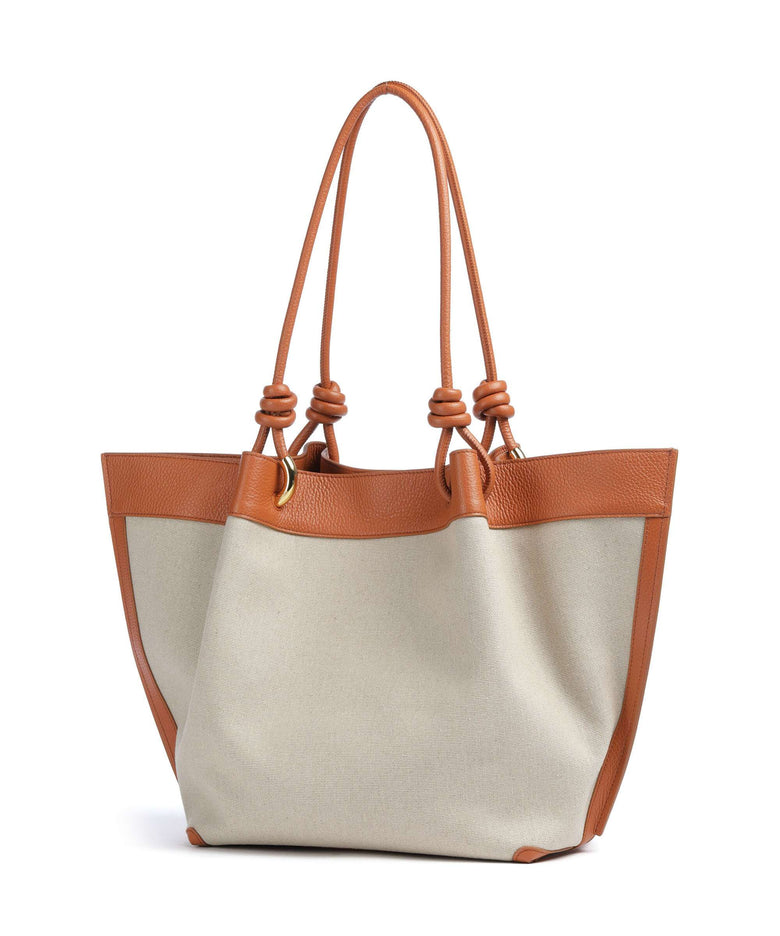 Coccinelle Finn Canvas Tote bag natural/crab