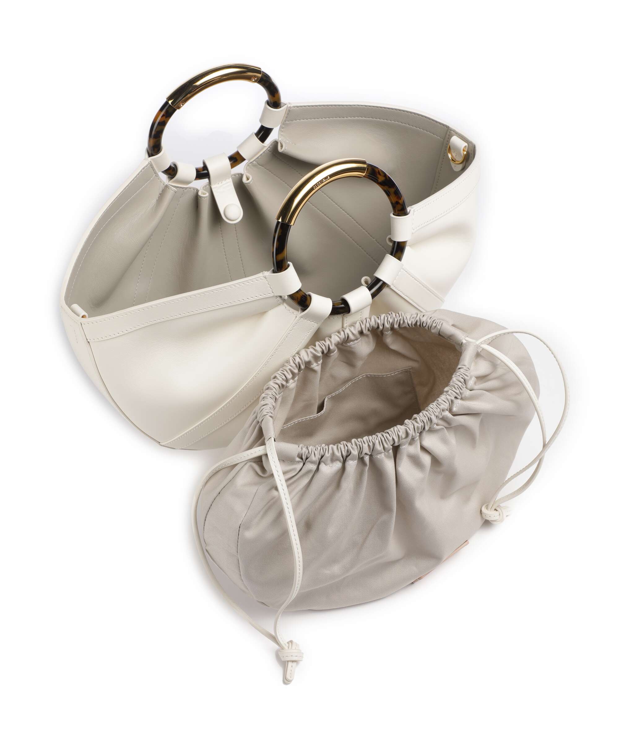 Coccinelle Shell Handbag pearl