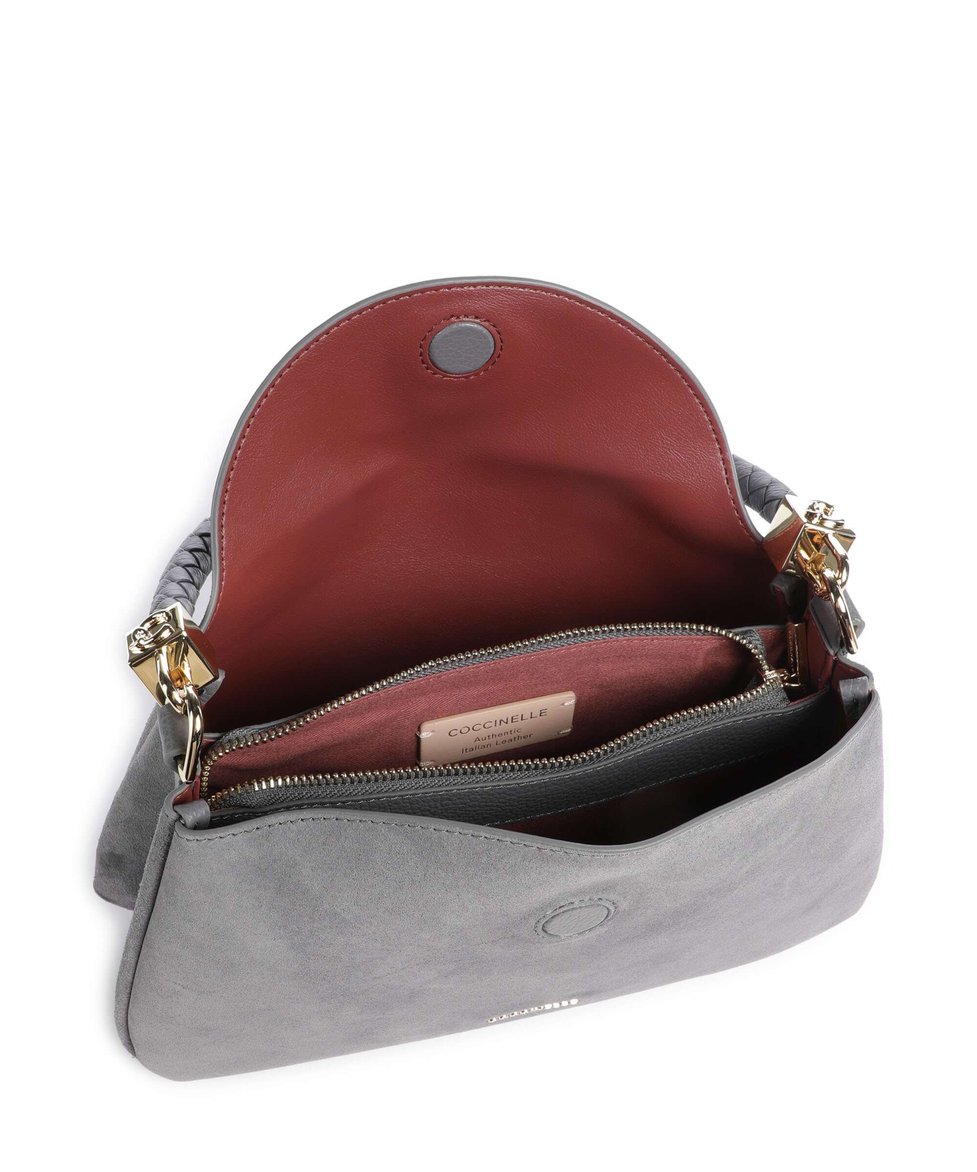 Coccinelle Tiggy Suede Shoulder bag stove