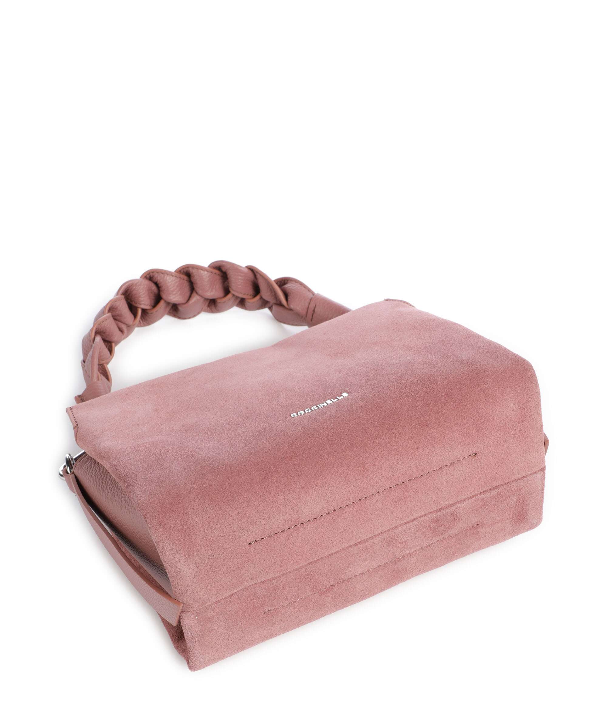 Coccinelle Boheme Suede Handbag winter rose