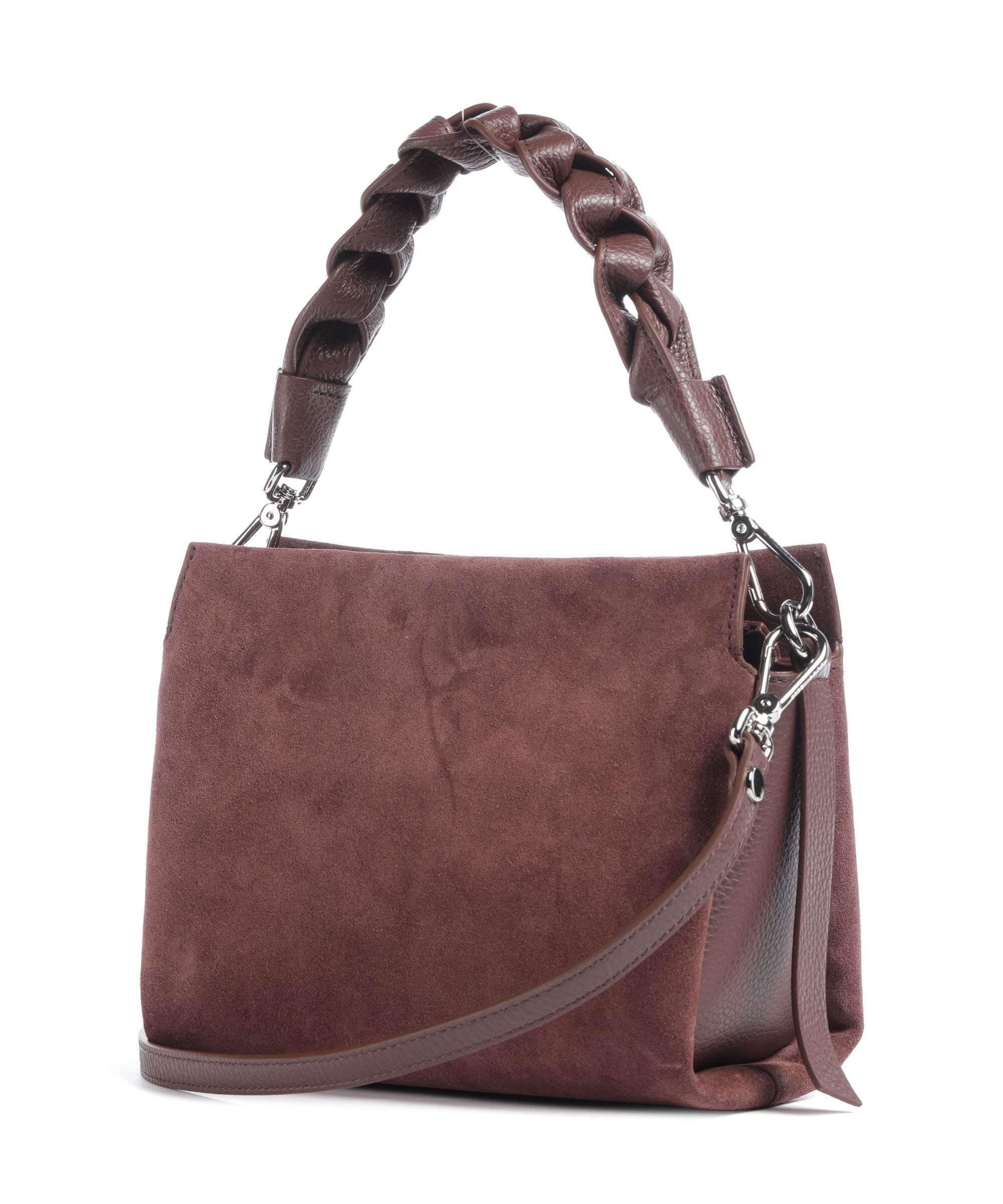 Coccinelle Boheme Suede Handbag berry