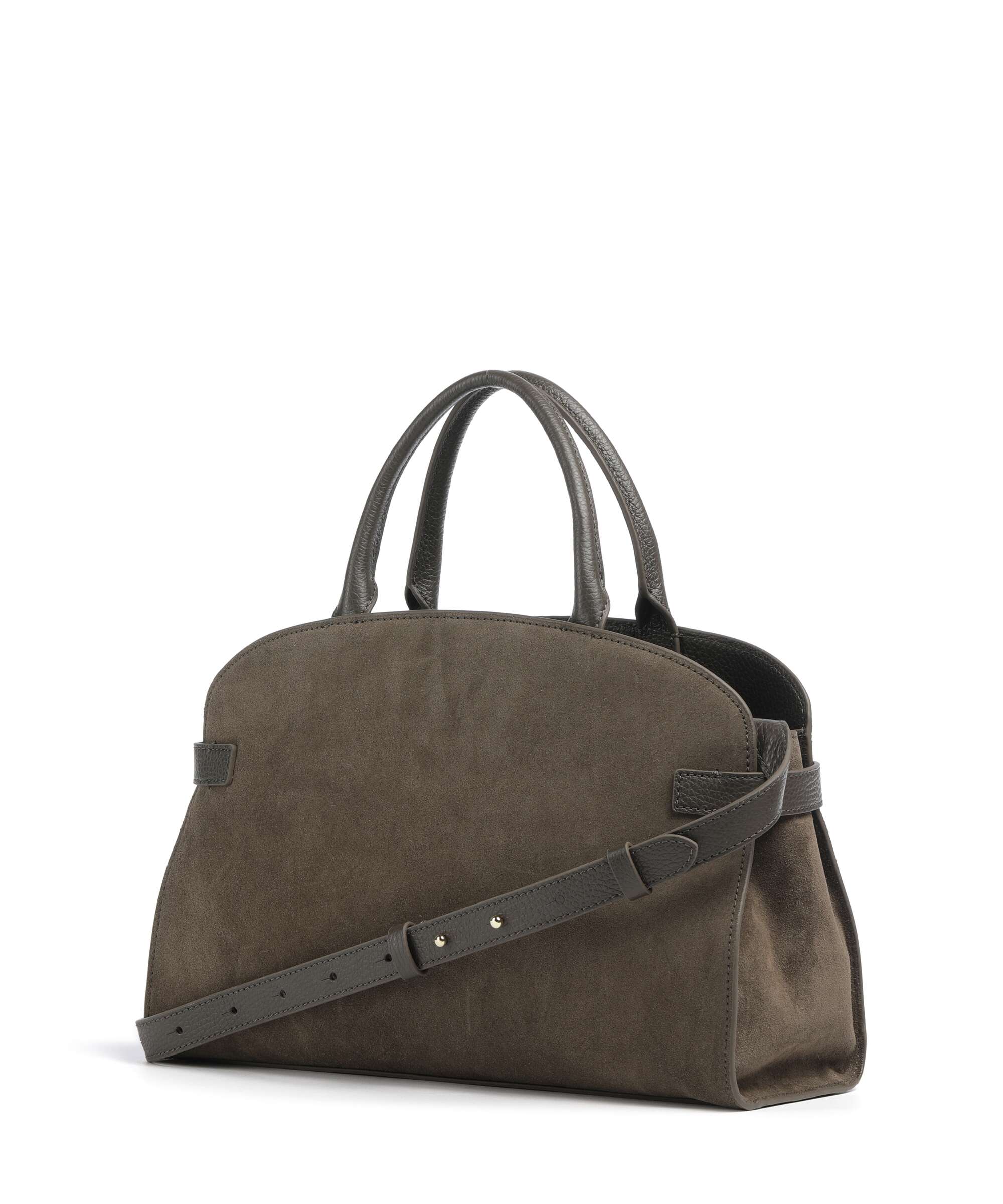 Coccinelle Sabine Suede Handbag fango