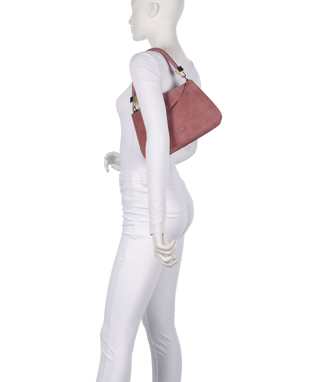 Coccinelle Tiggy Suede Shoulder bag winter rose