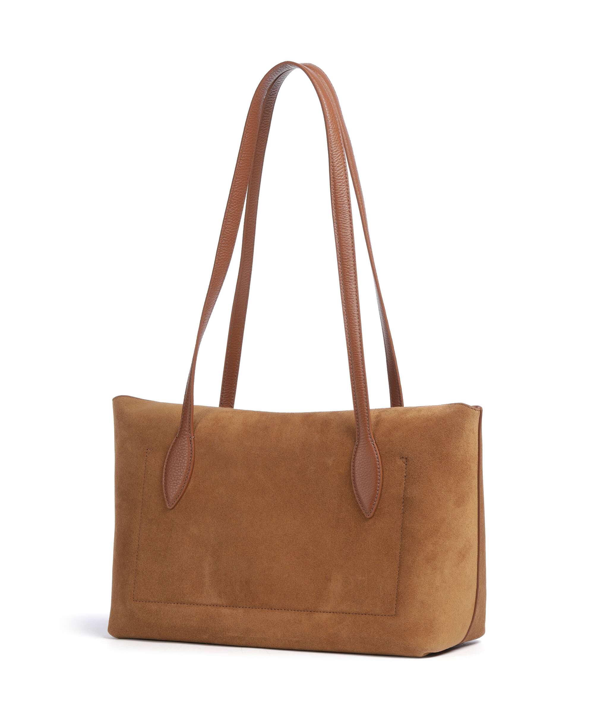 Coccinelle Thess Suede Tote bag cognac