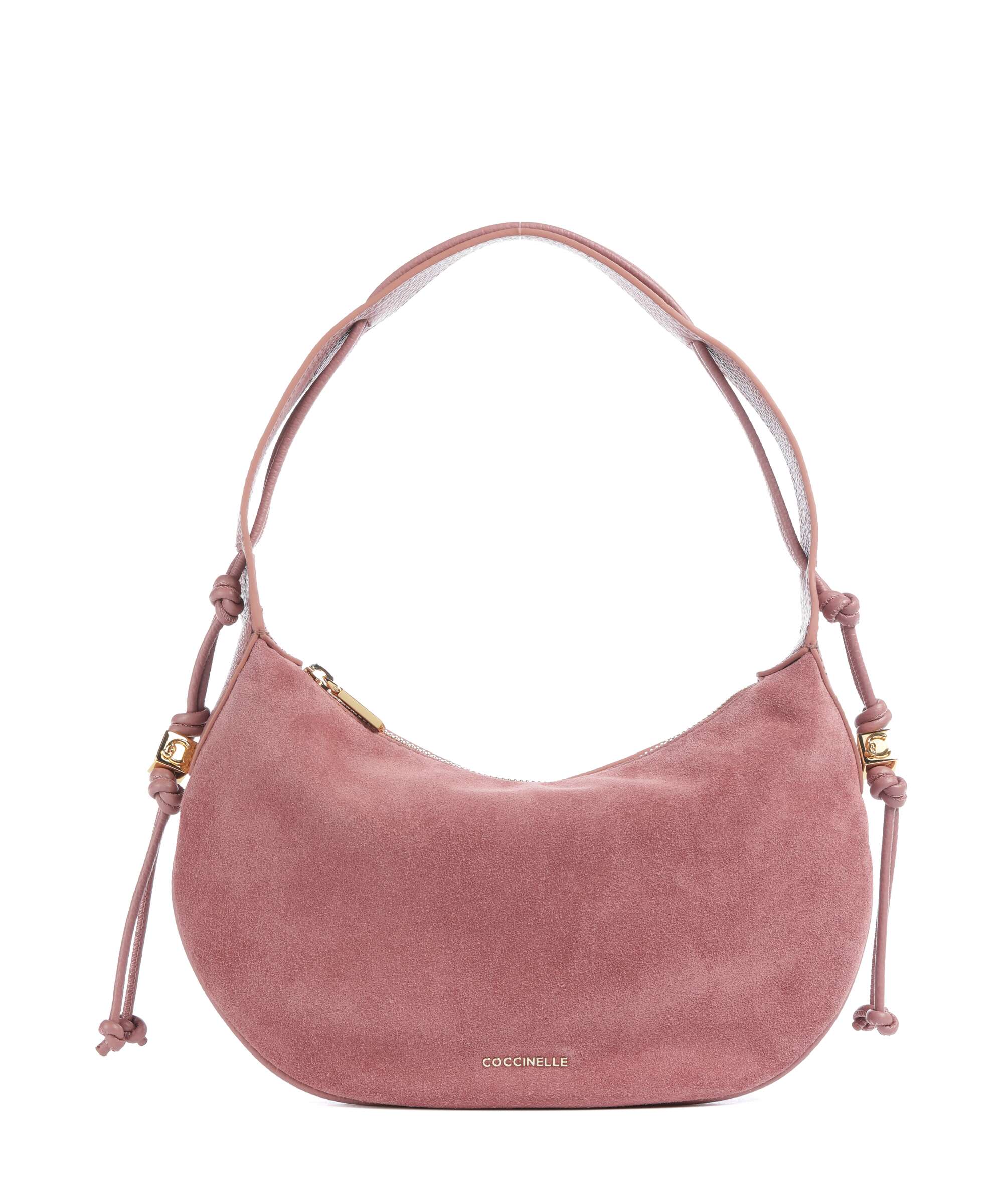 Coccinelle Thess Suede Hobo bag winter rose