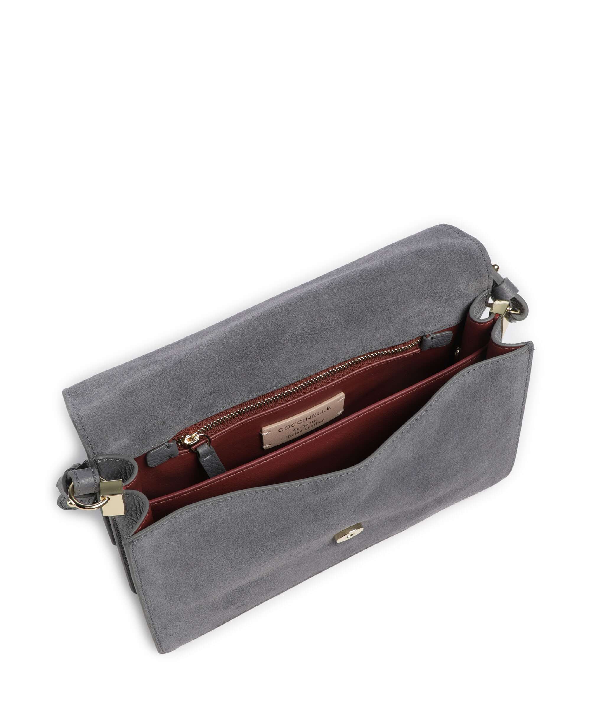 Coccinelle C-Me Softy Suede Shoulder bag stove