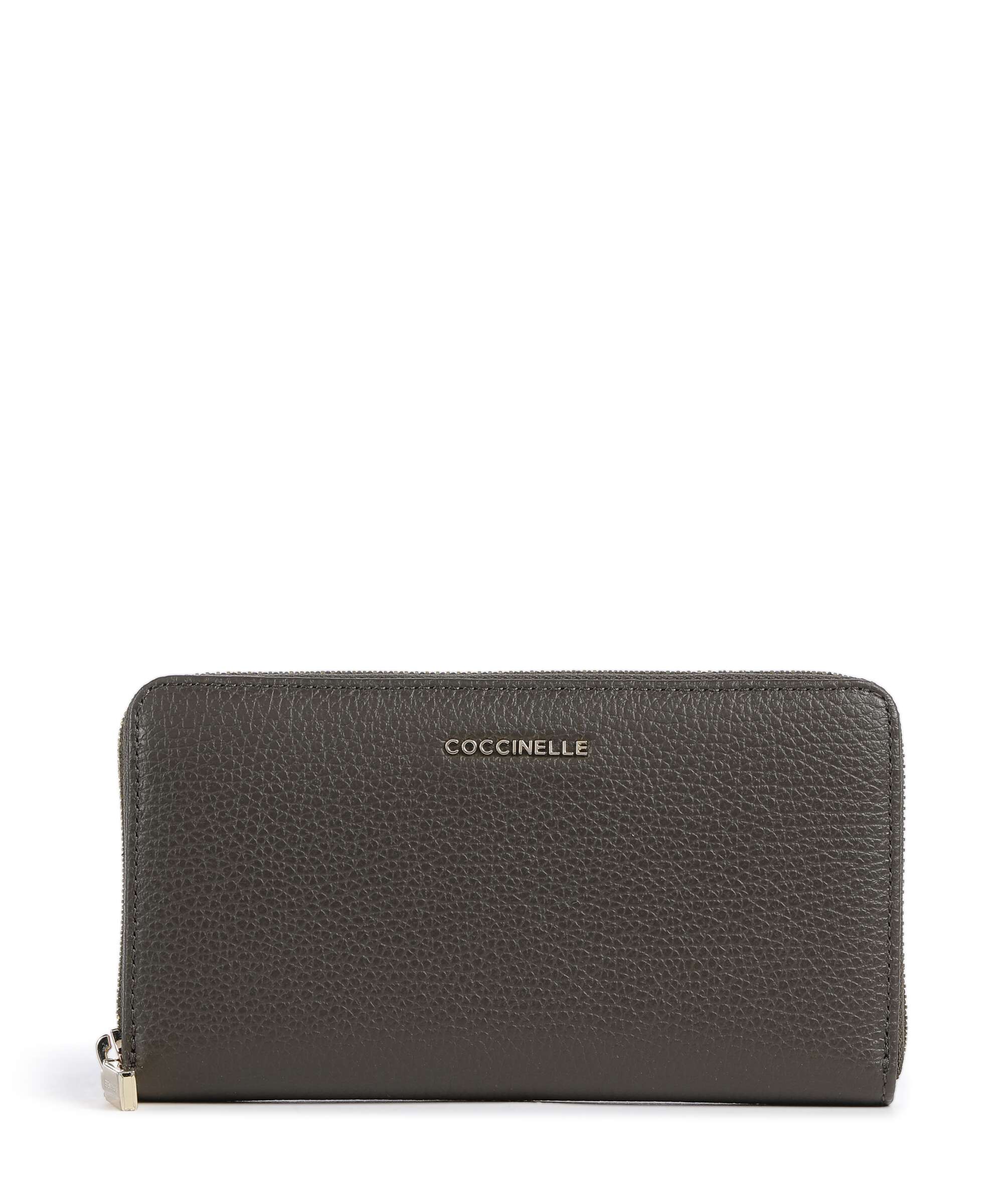 Coccinelle Metallic Soft Wallet fango
