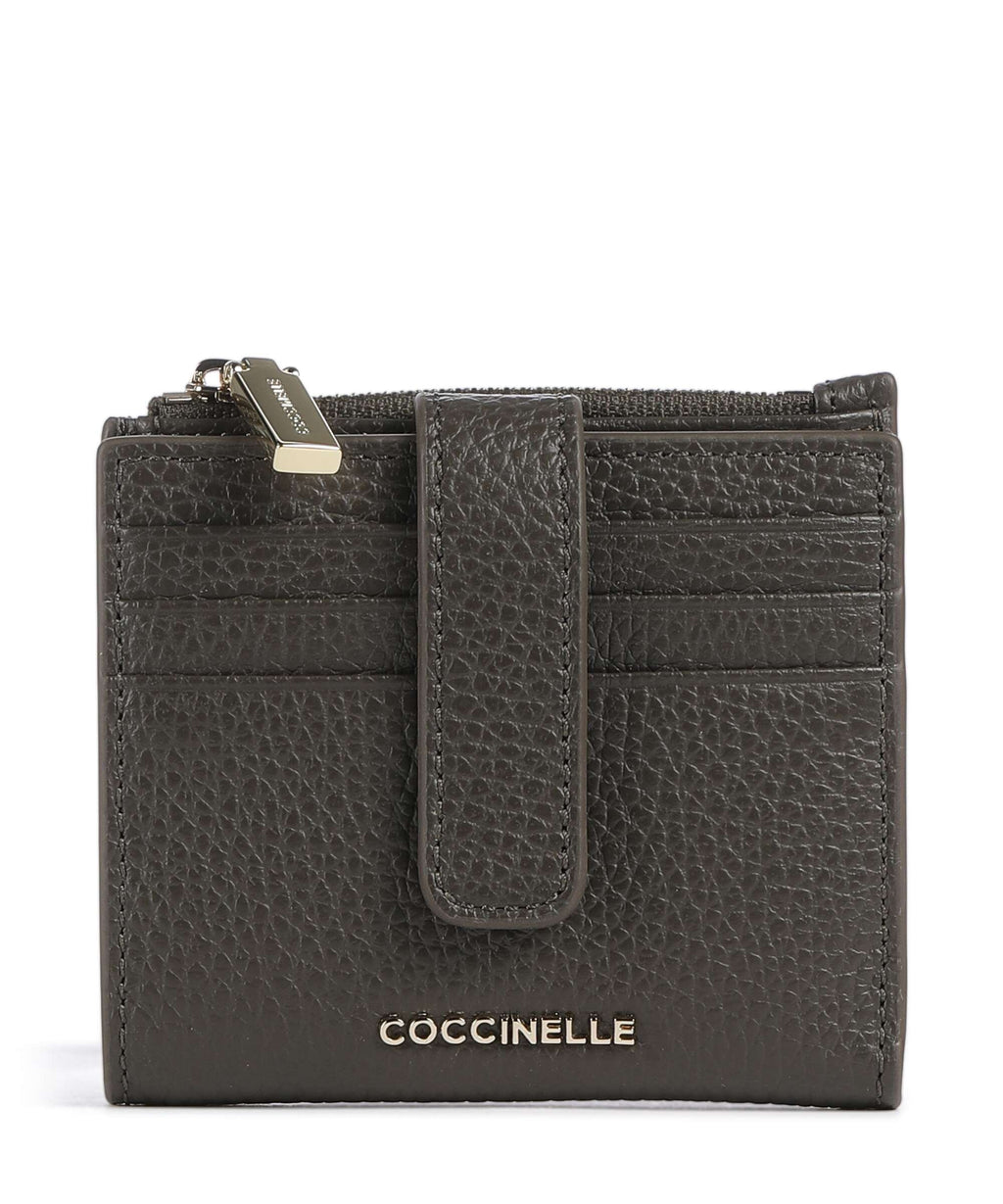 Coccinelle Metallic Soft Wallet fango