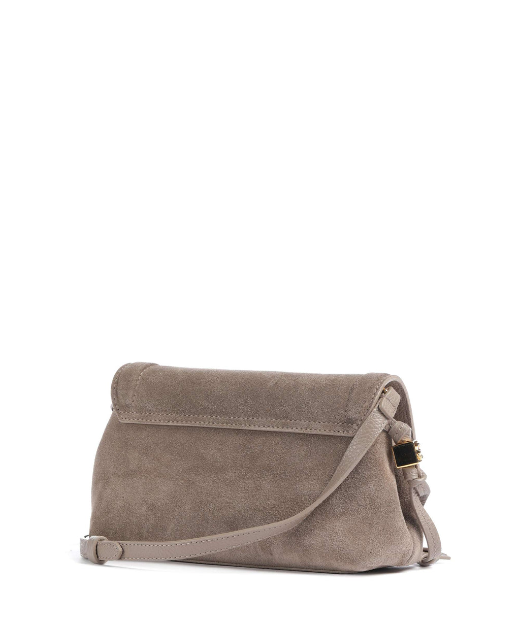 Coccinelle Thess Suede Crossbody bag warm taupe