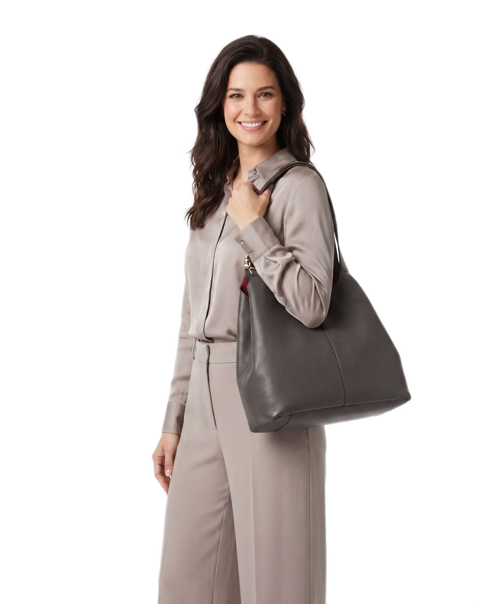 Coccinelle C-Easy Hobo bag fango