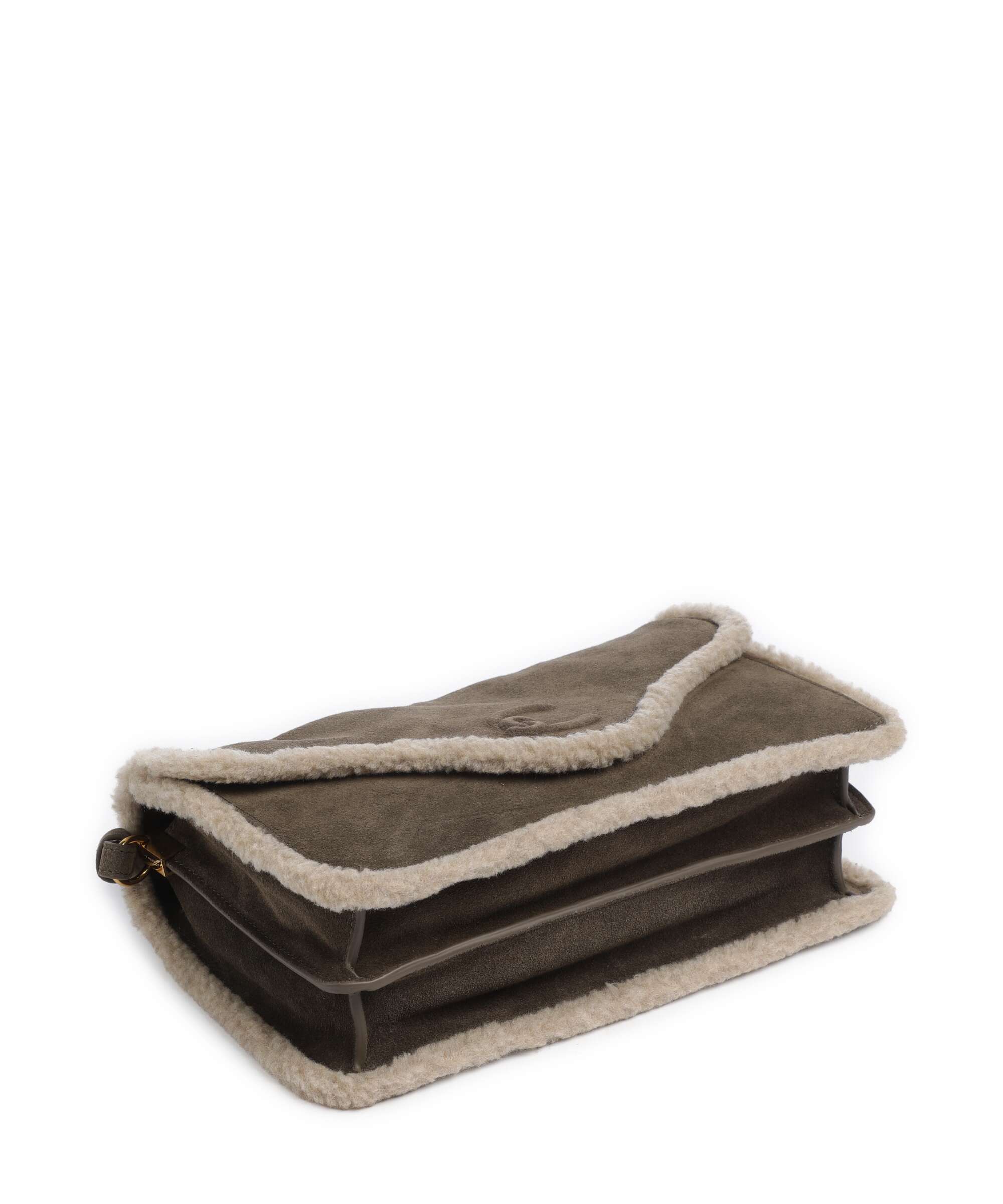 Coccinelle C-Me Softy Suede Shoulder bag fango/warm taupe