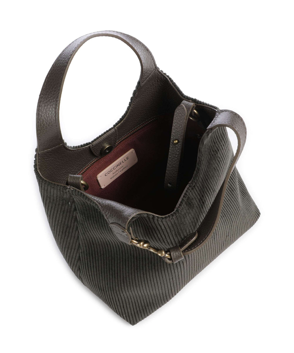 Coccinelle C-Easy Corduroy Handbag fango