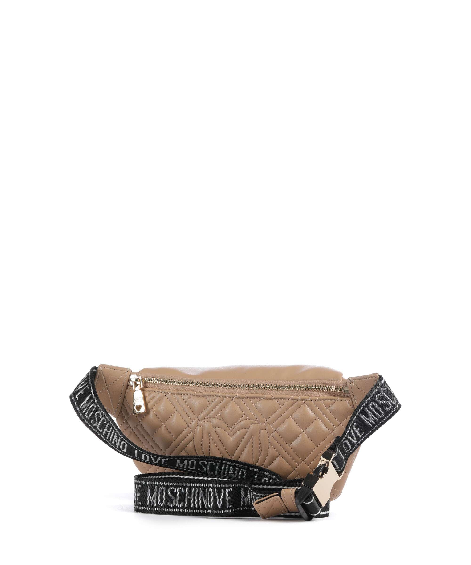 Love Moschino Quilted Belt bag beige