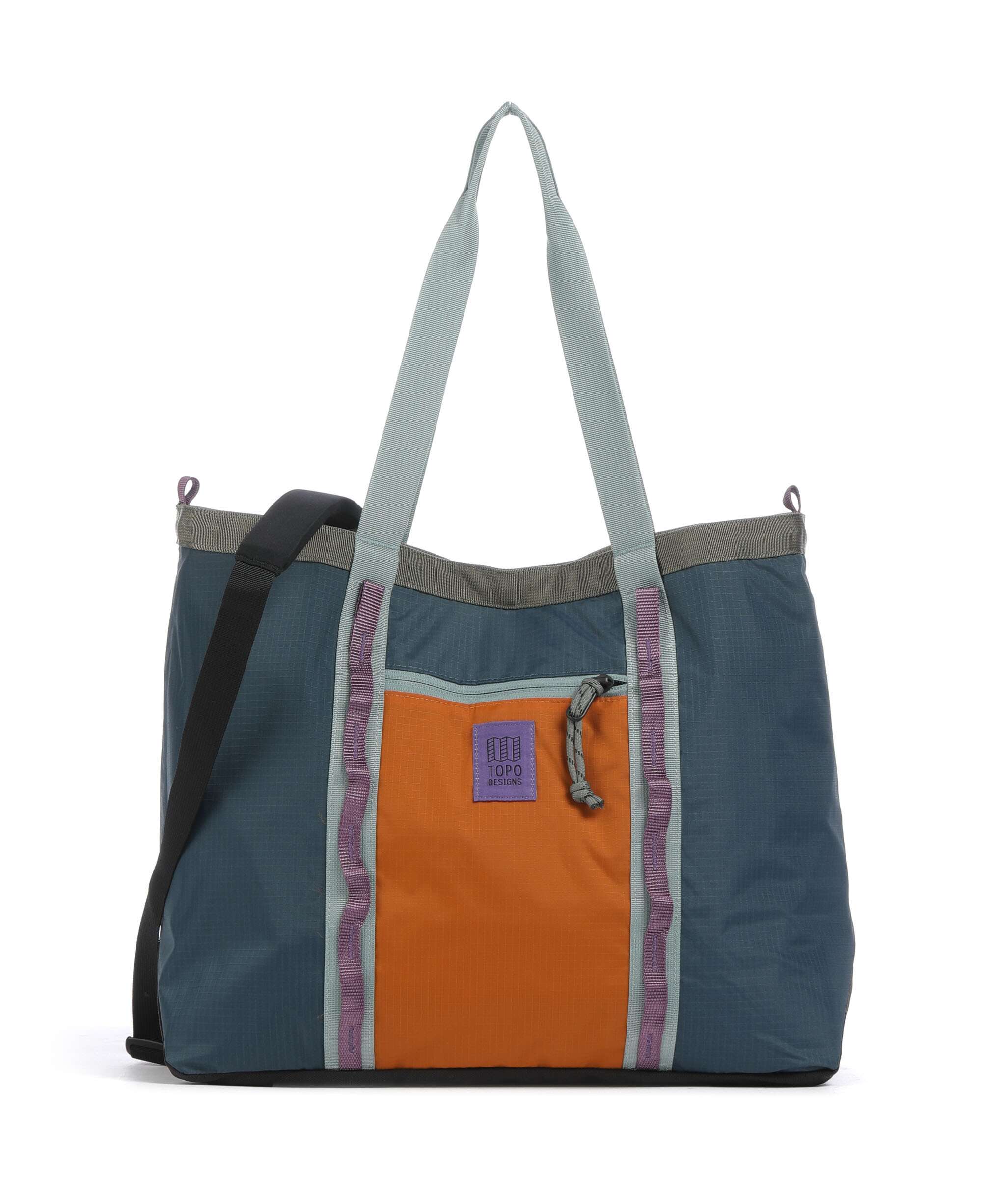 Topo Designs Mountain Utility Hobo bag pond blue/spice