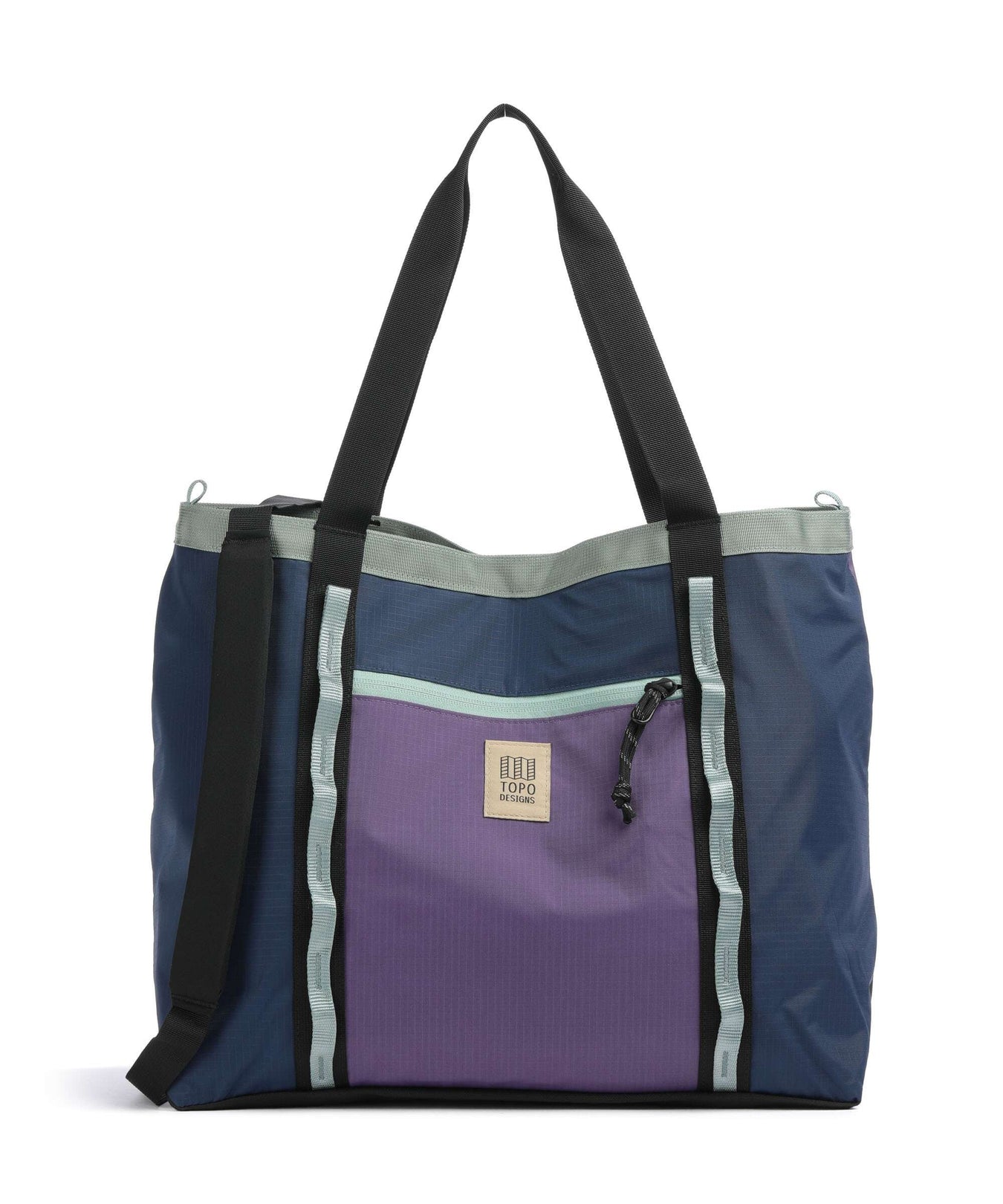 Topo Designs Mountain Utility Hobo bag midnight/loganberry