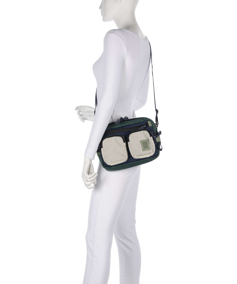 Topo Designs Block Crossbody bag forest/bone white