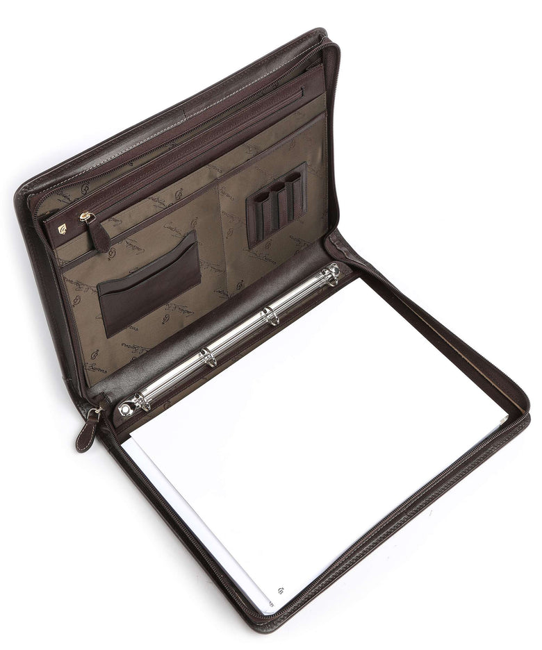 Castelijn & Beerens Gaucho A4 Rits Portfolio mocca