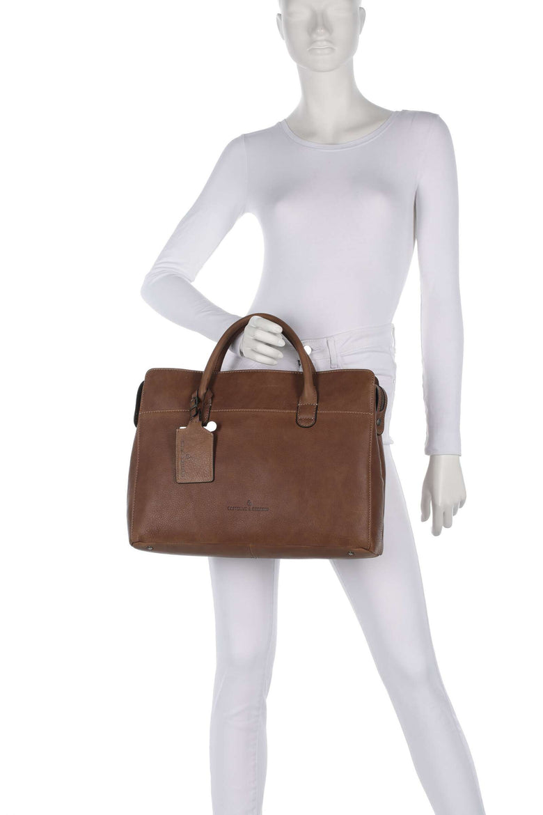 Castelijn & Beerens Carisma Laptop bag cognac