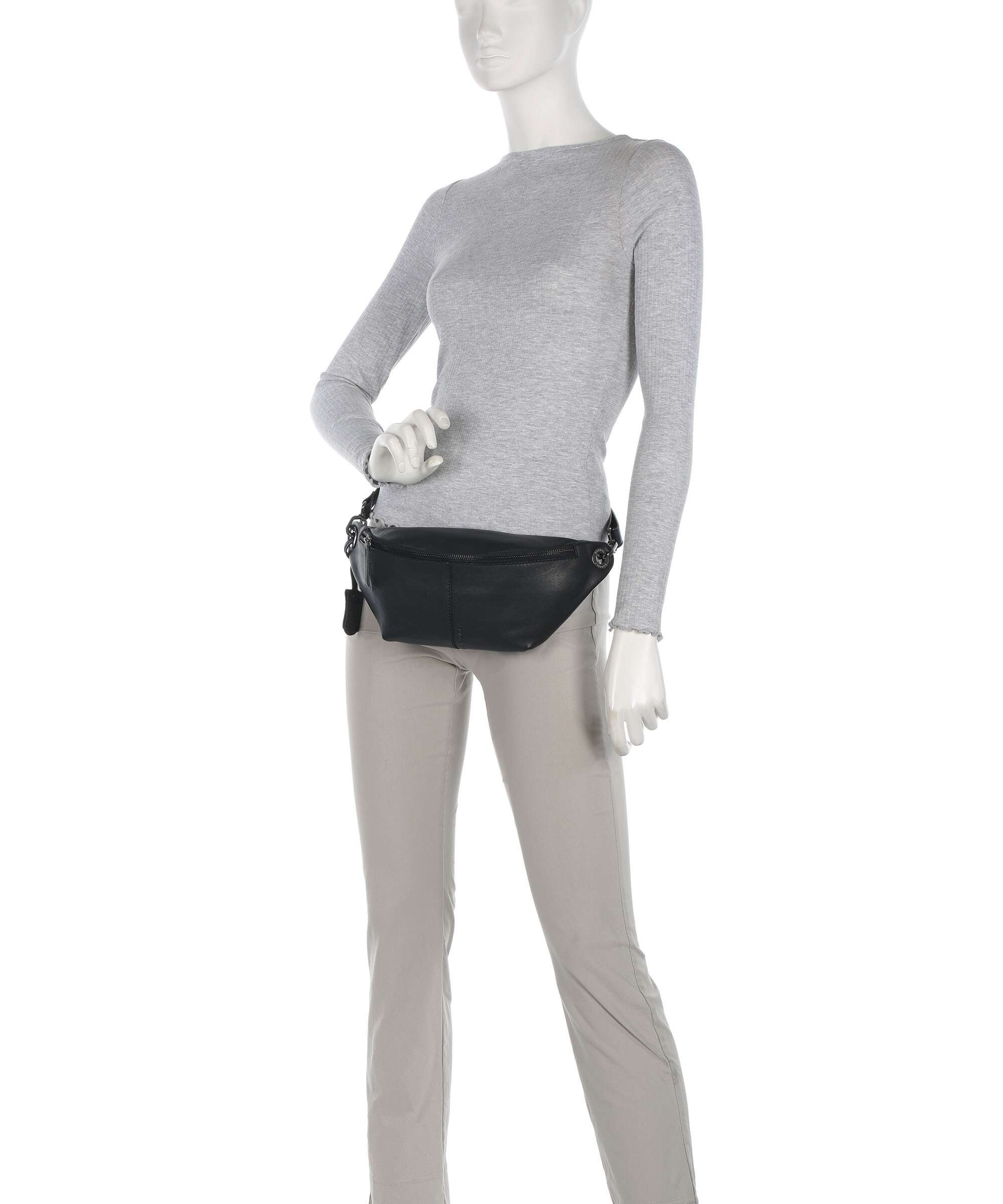Burkely Radiant Raeven Belt bag bonfire black
