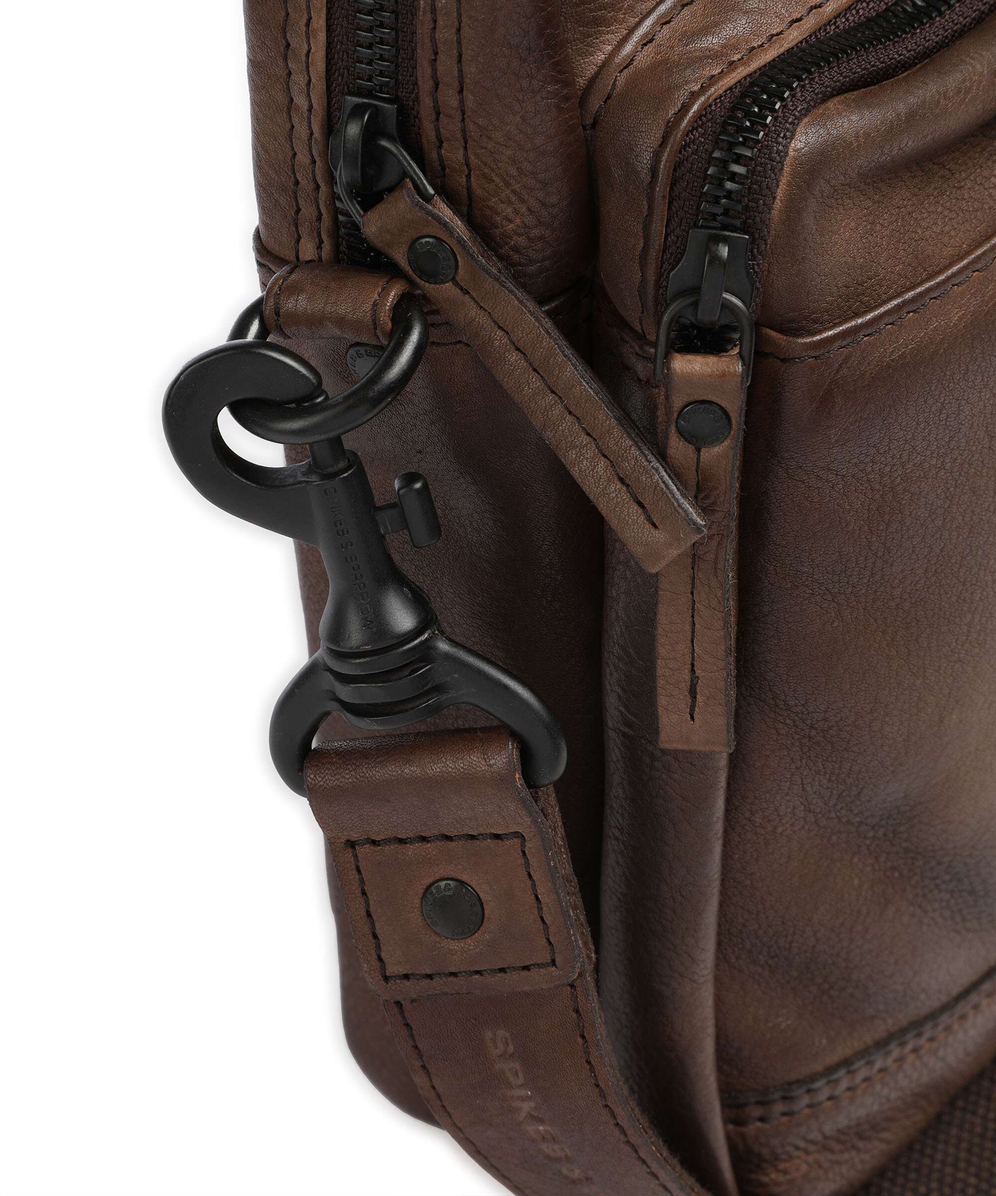Spikes & Sparrow Apache Steven Briefcase dunkelbraun