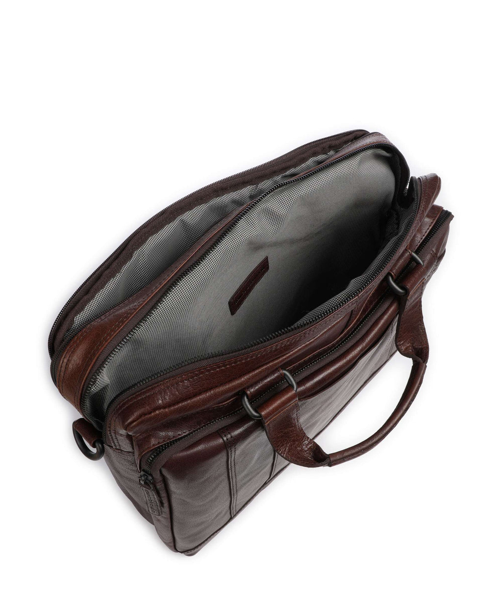 Spikes & Sparrow Bronco Kharter Laptop bag dark brown