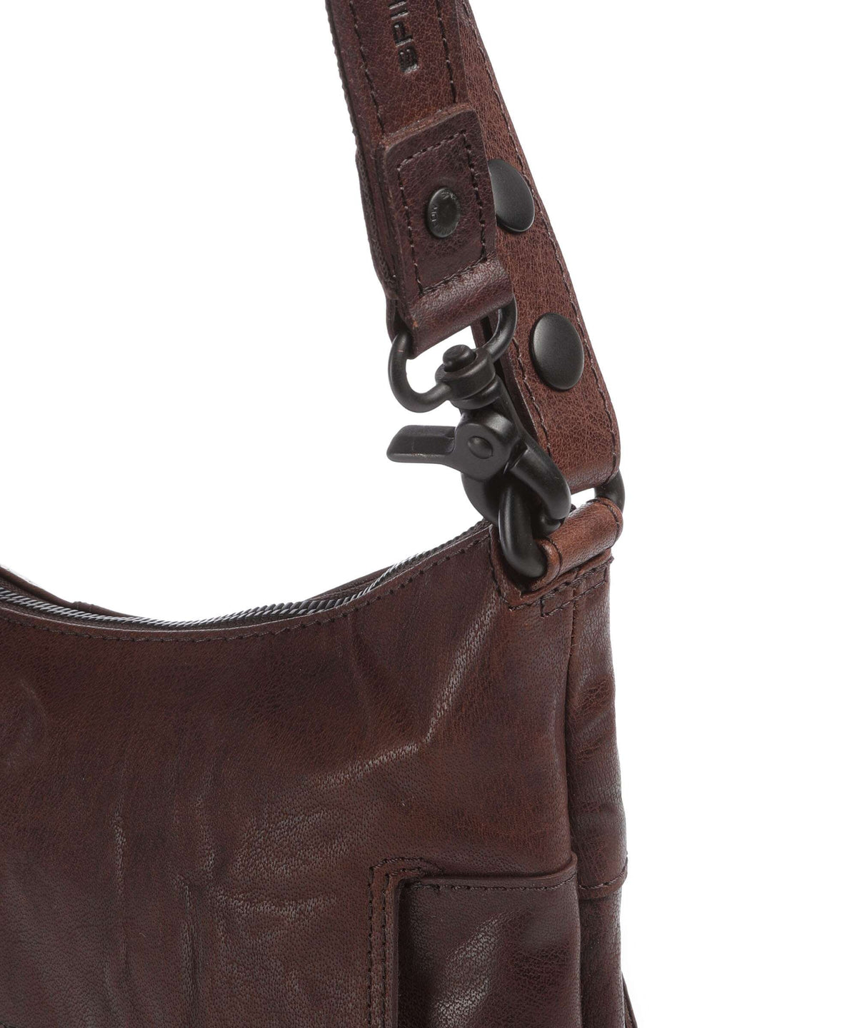 Spikes & Sparrow Bronco Sherrill Hobo bag dunkelbraun