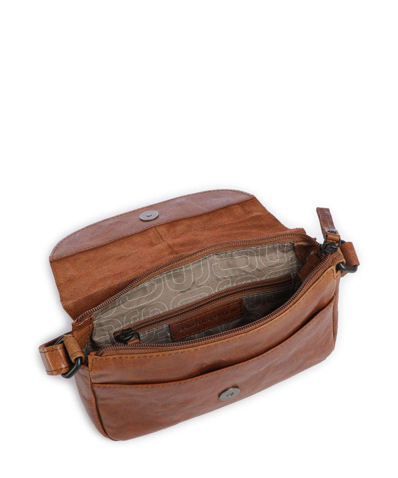 Spikes & Sparrow Bronco Linne Crossbody bag brandy