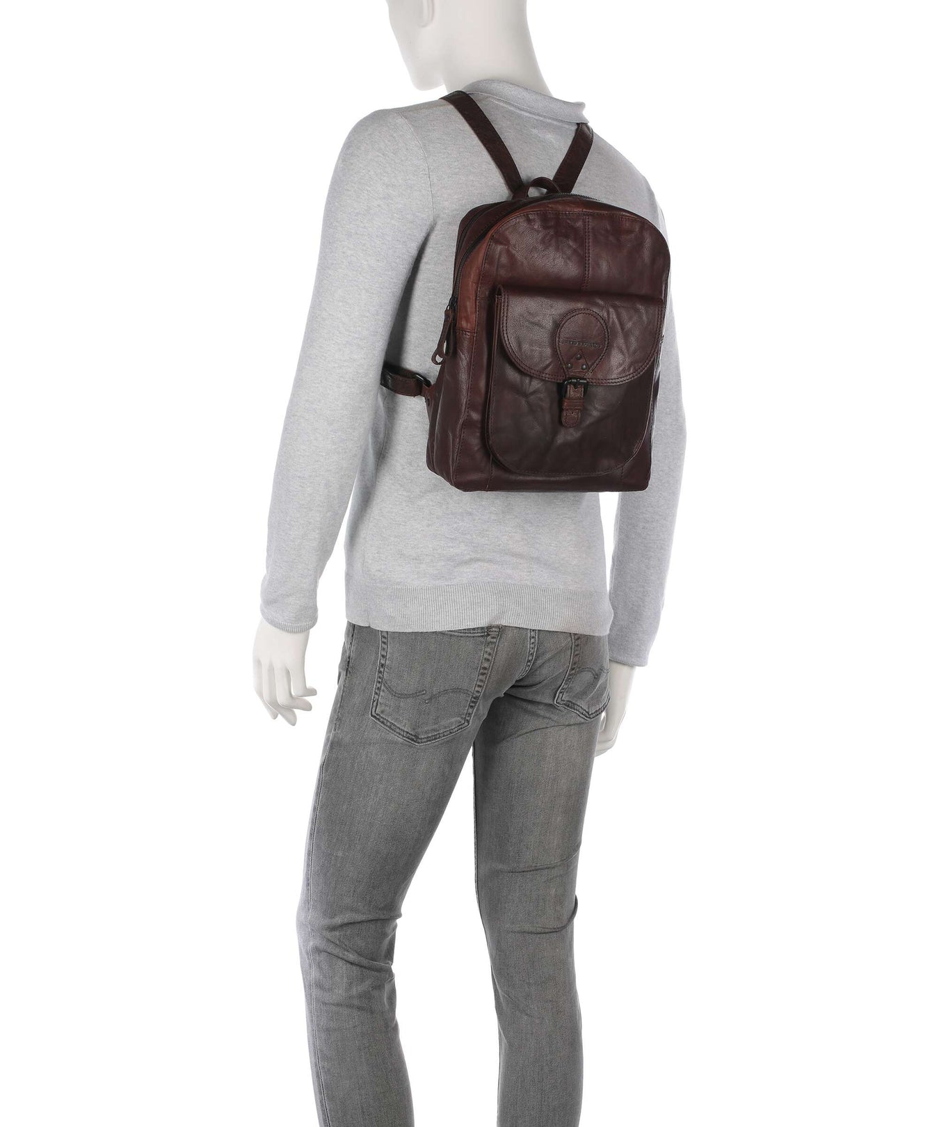 Spikes & Sparrow Bronco May Backpack dark brown