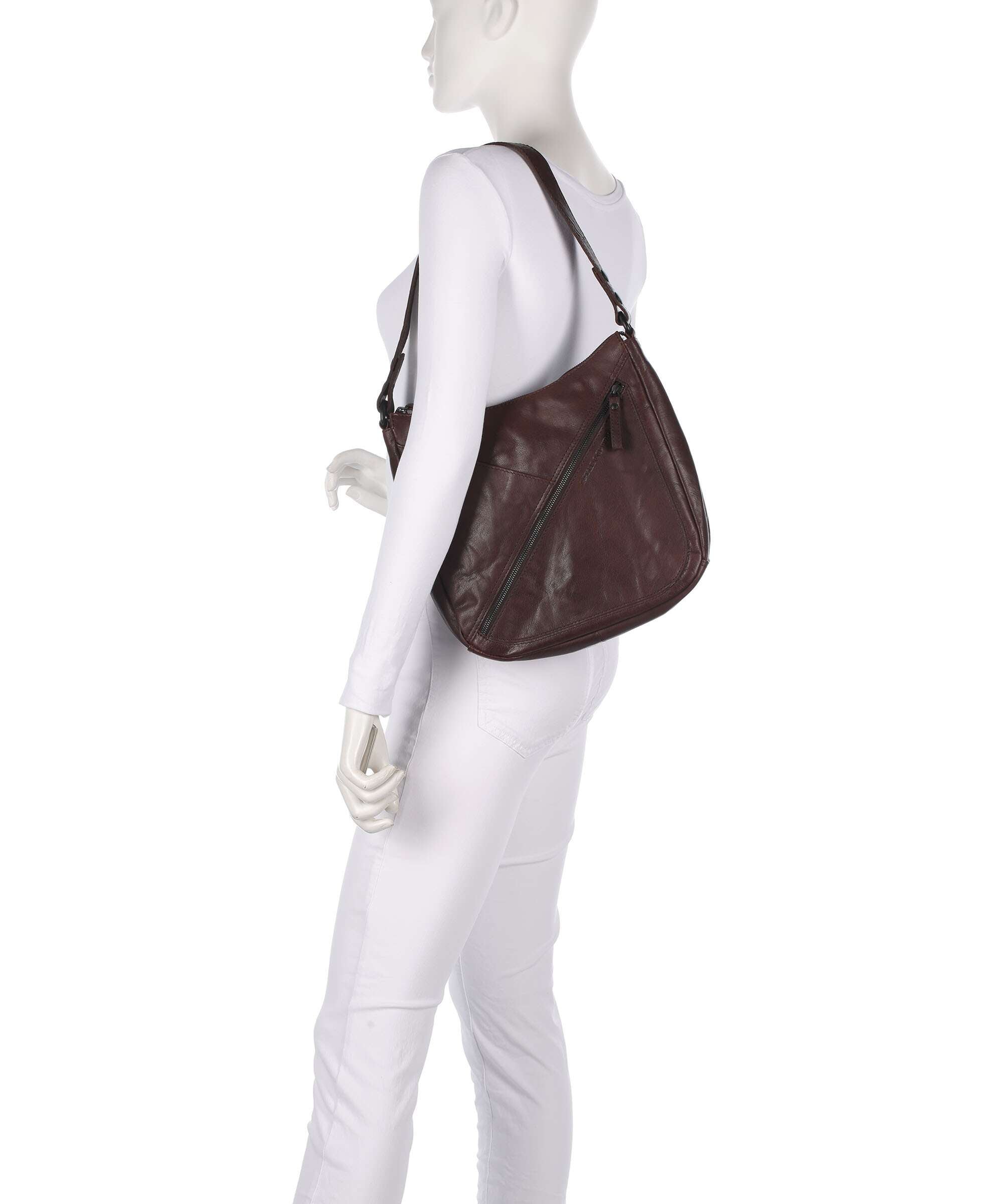 Spikes & Sparrow Bronco Lillia Hobo bag dark brown