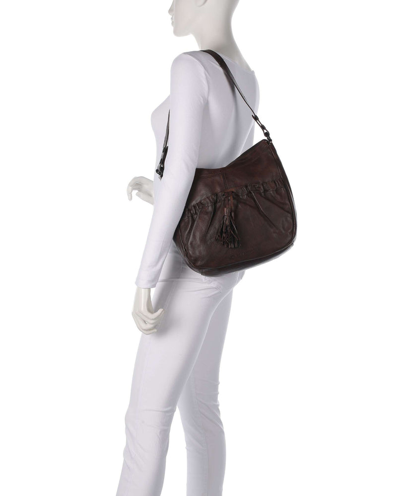 Spikes & Sparrow Apache Jinny Hobo bag dark brown