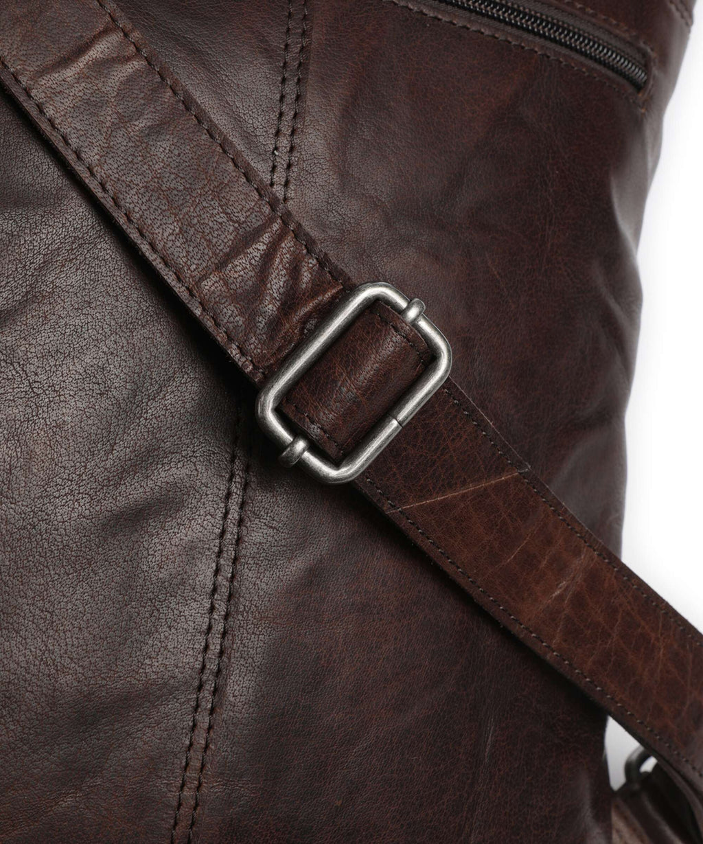 Spikes & Sparrow Bronco Claudia Backpack dark brown