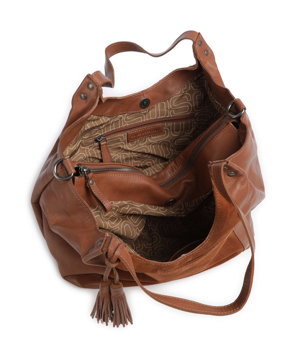 Spikes & Sparrow Suede Mix Ryana Tote bag mocca