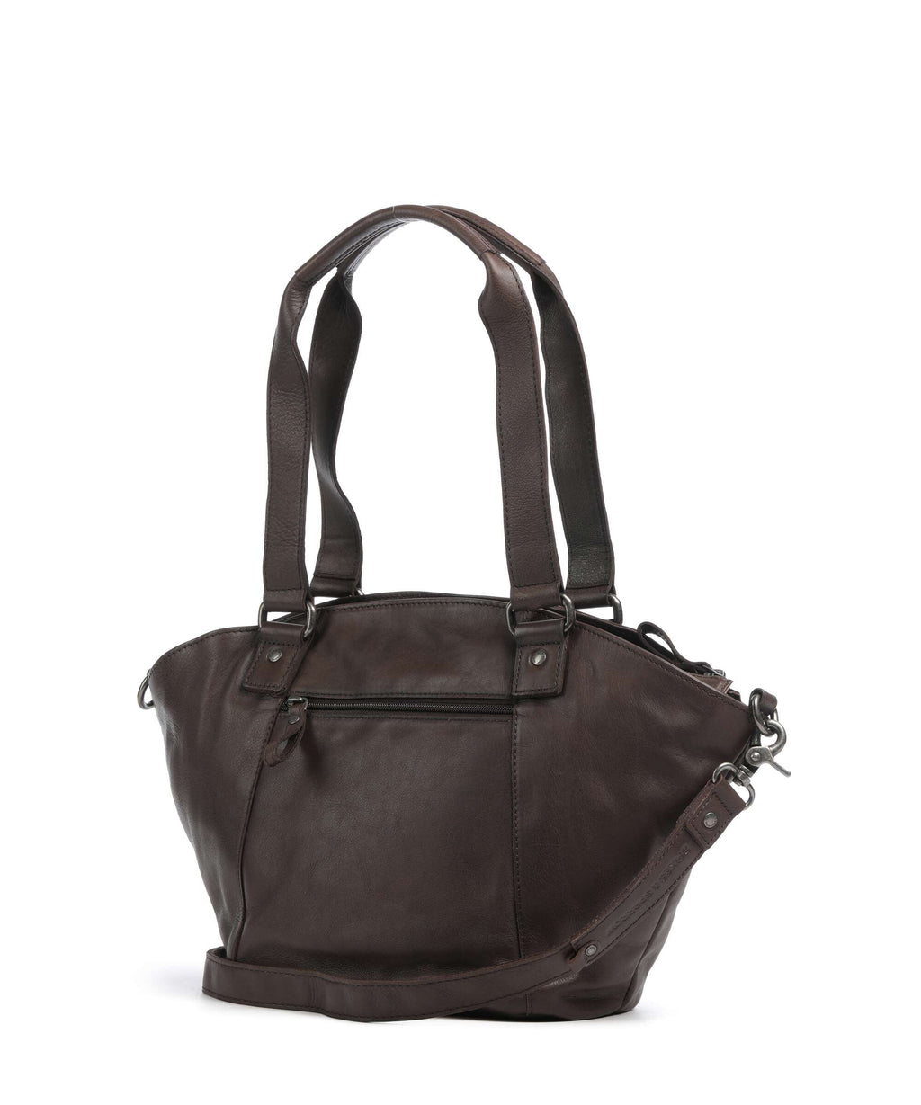 Spikes & Sparrow Woven Patty Tote bag dark brown