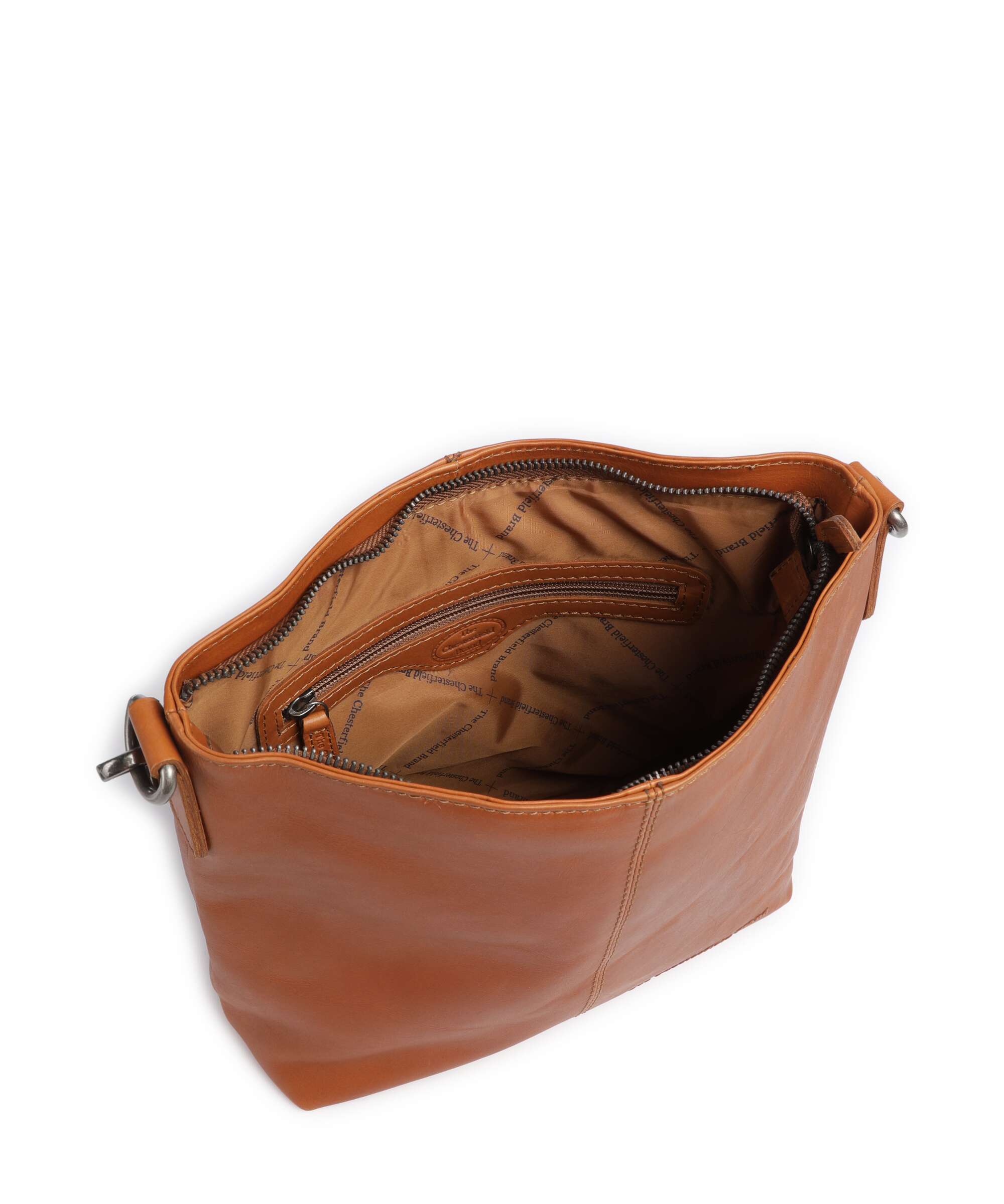 The Chesterfield Brand Wax Pull Up Cow Jen Hobo bag cognac