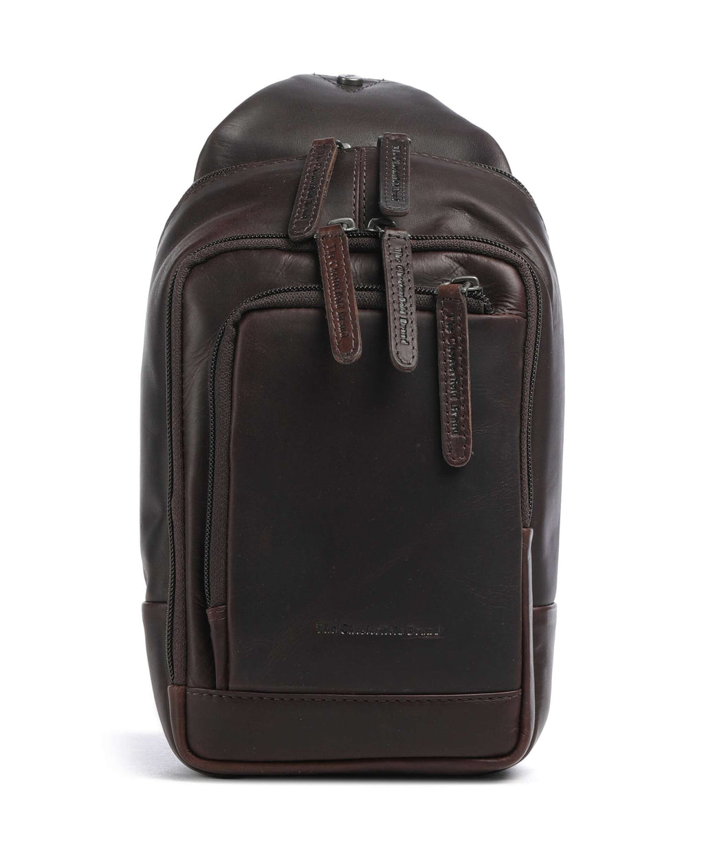 The Chesterfield Brand Cow Wax Pull Up Riga Sling bag brown
