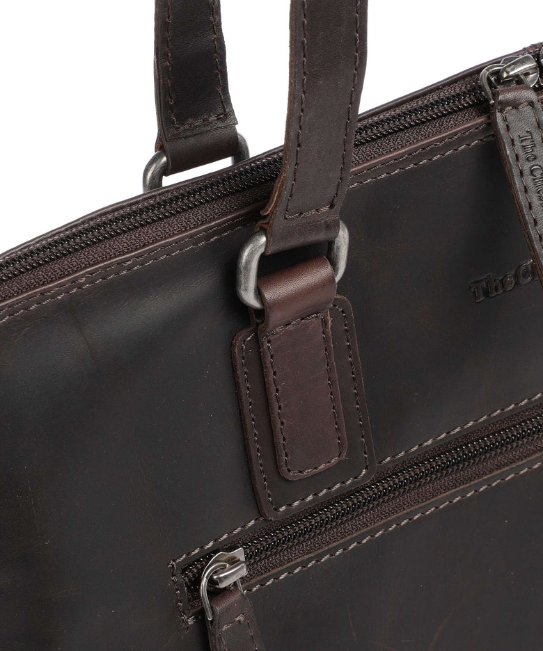 The Chesterfield Brand Cow Wax Pull Up Lugano Tote bag brown