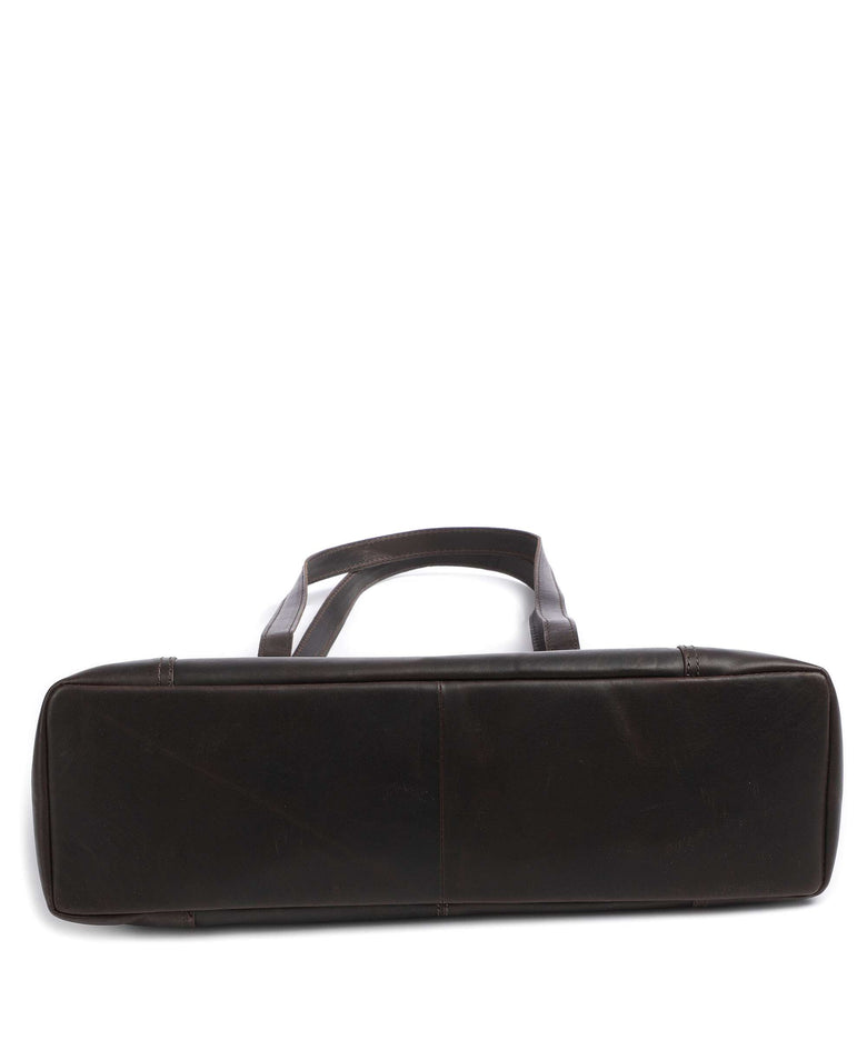 The Chesterfield Brand Cow Wax Pull Up Lugano Tote bag brown