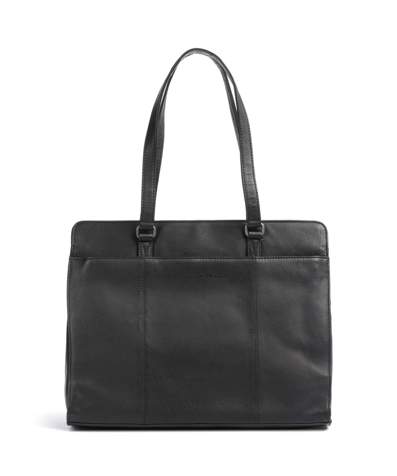 The Chesterfield Brand Cow Wax Pull Up Fidenza Tote bag black