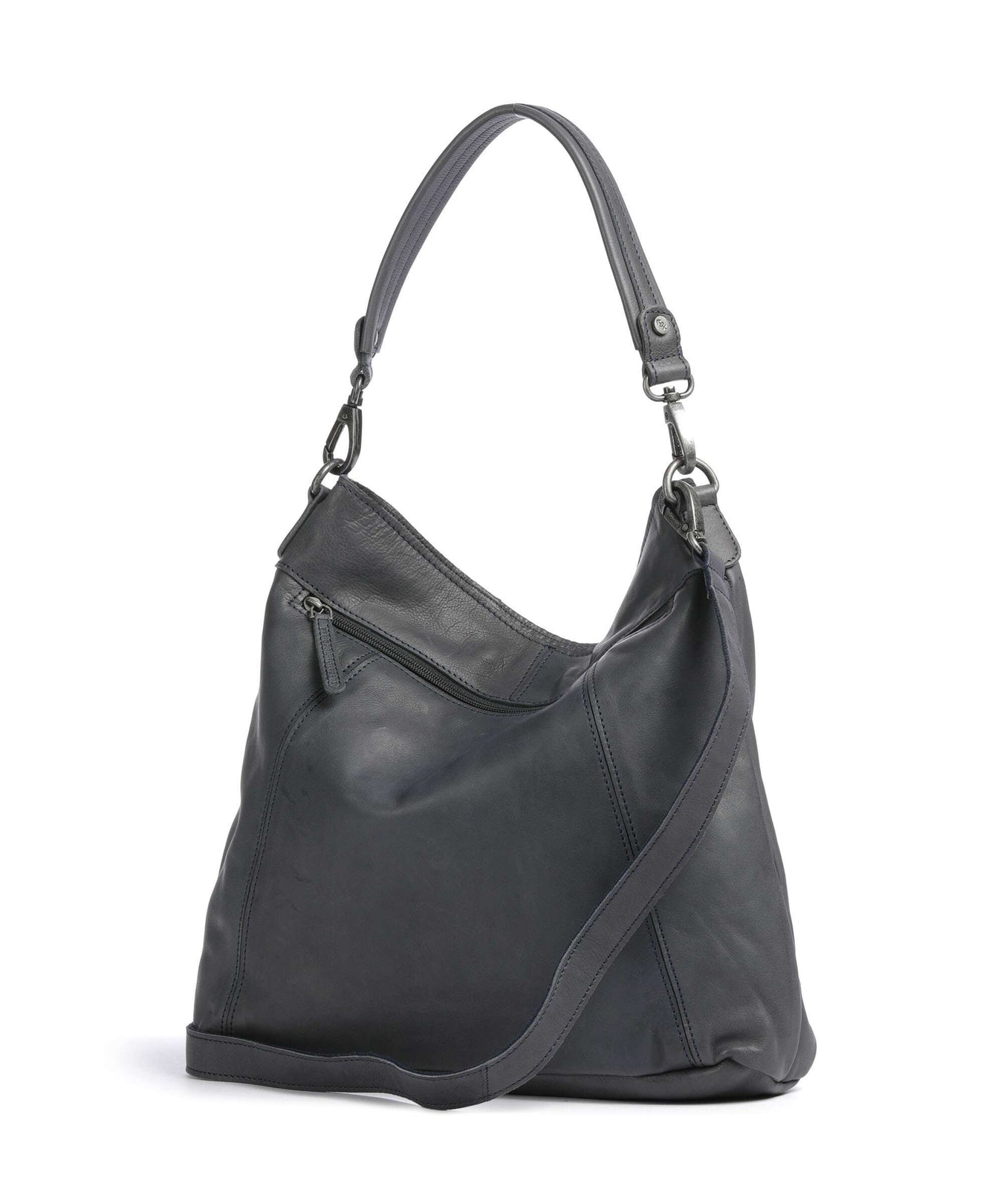 The Chesterfield Brand Washed Waxed Cow Sintra Hobo bag navy