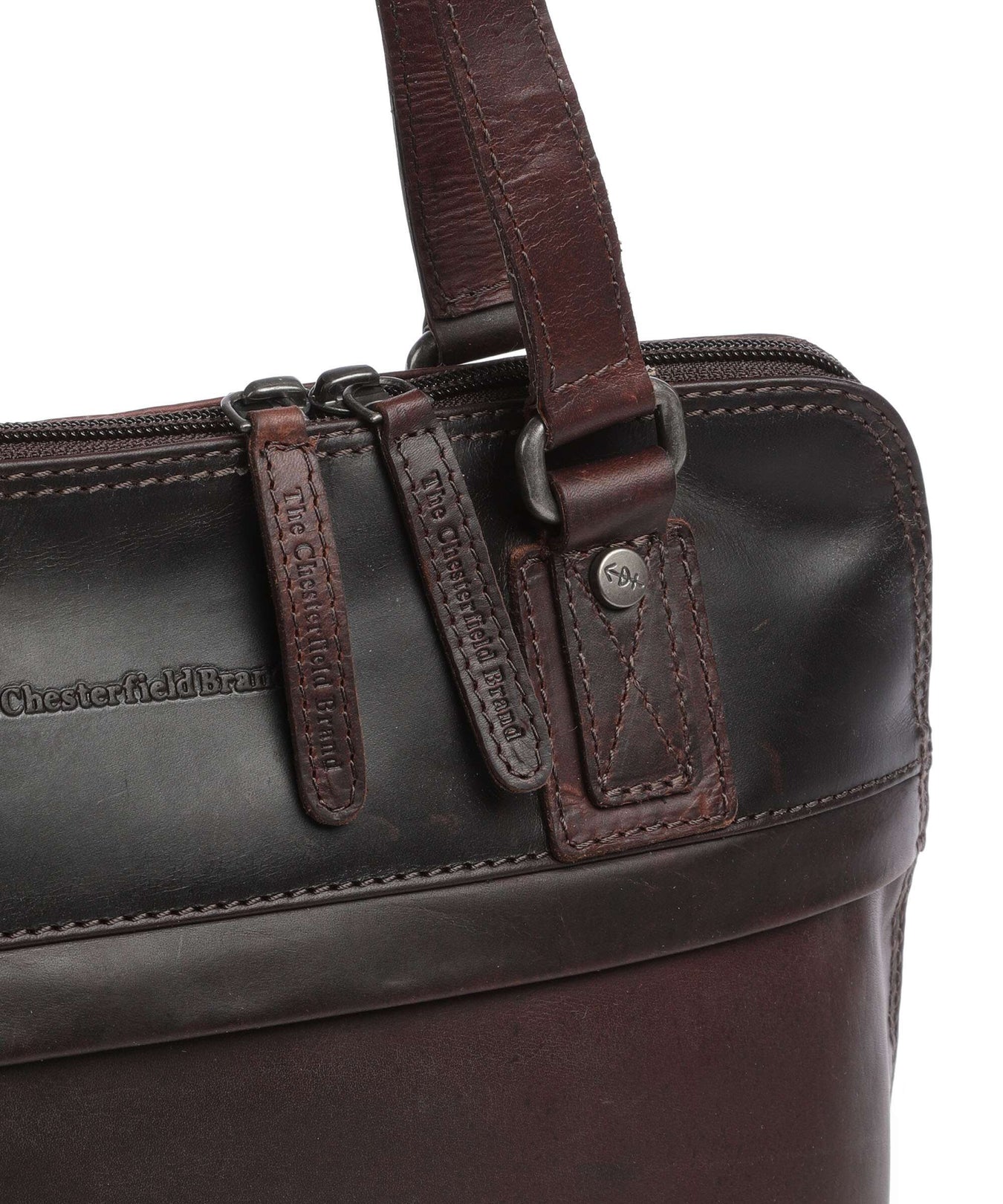 The Chesterfield Brand Cow Wax Pull Up Belgrado Shoulder bag brown
