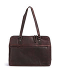 The Chesterfield Brand Cow Wax Pull Up Branson Shoulder bag brown